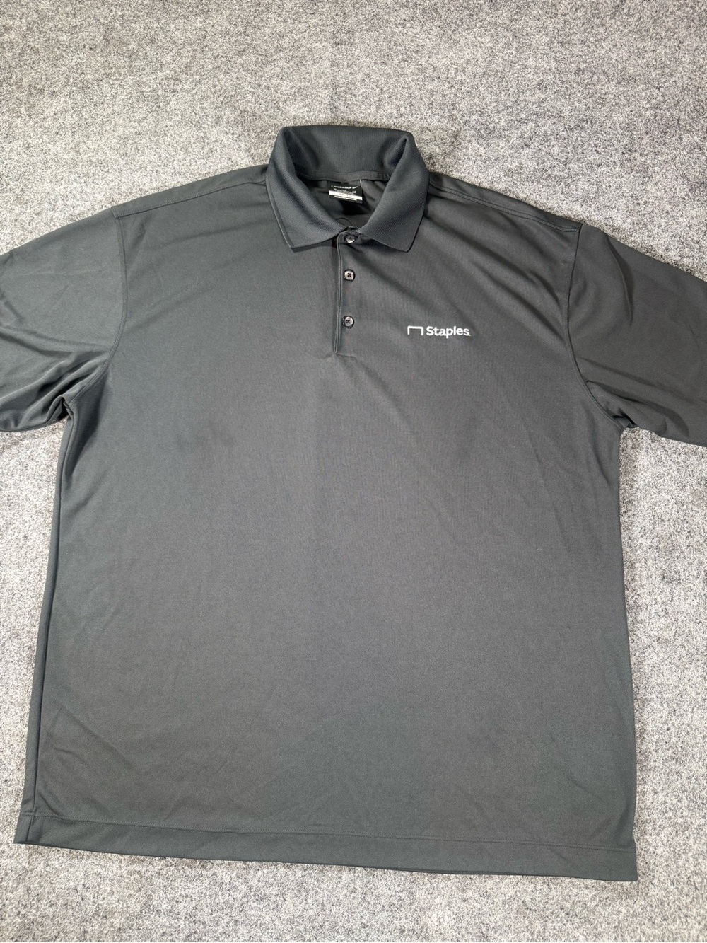 Nike‎ Golf Black Staples Logo Polo XL